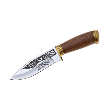 Изображение «Нож Акула-2 с латунью»