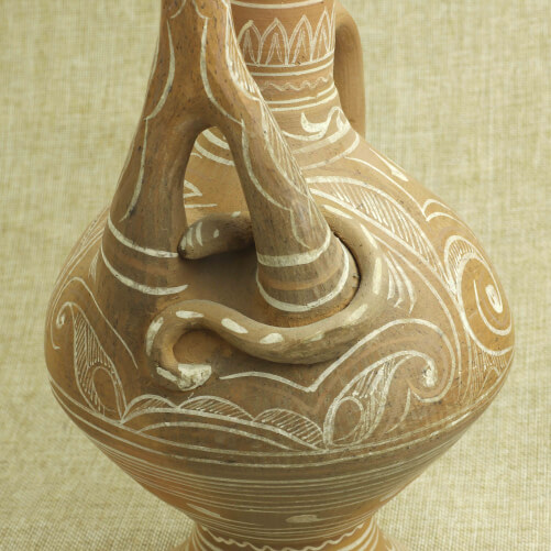 Изображение «Кувшин глиняный Балхар с двойным носиком»