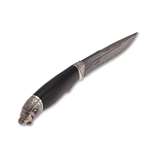 Изображение «Нож Хищник дамасская сталь»