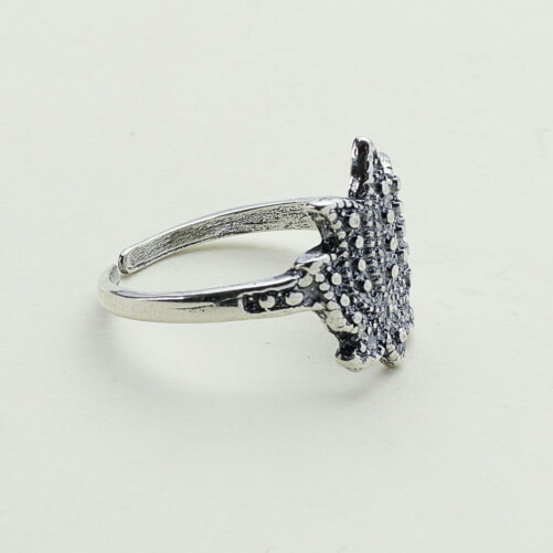 Изображение «Серебряное кольцо Цветок»