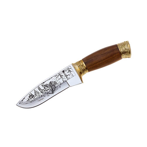 Изображение «Нож Глухарь с латунью»