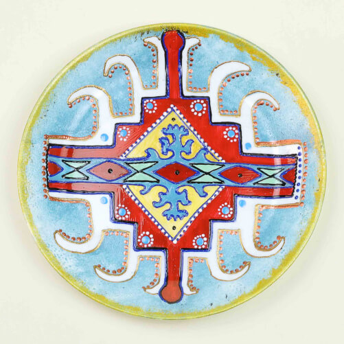 Изображение «Тарелка настенная Табасаранский ковер малая»