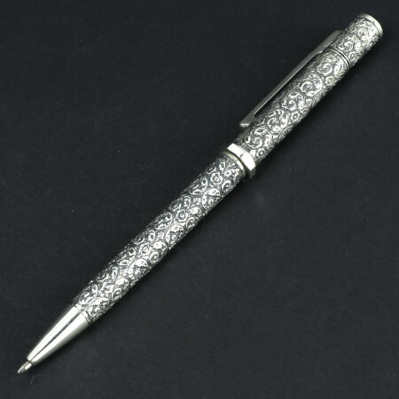 Изображение «Серебряная ручка Кубачи с резьбой»