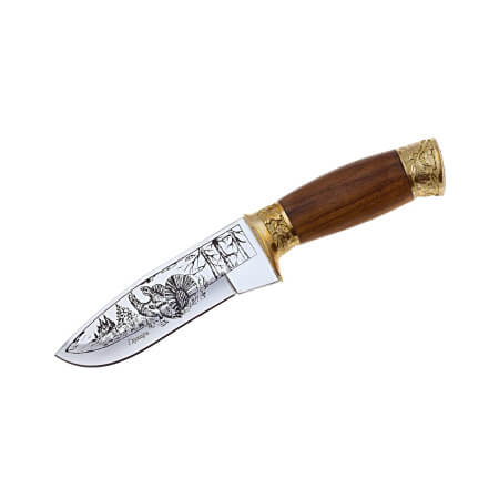 Изображение «Нож Глухарь с латунью»