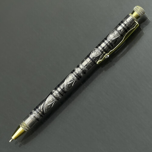 Изображение «Серебряная ручка Кубачи с чернью 4»