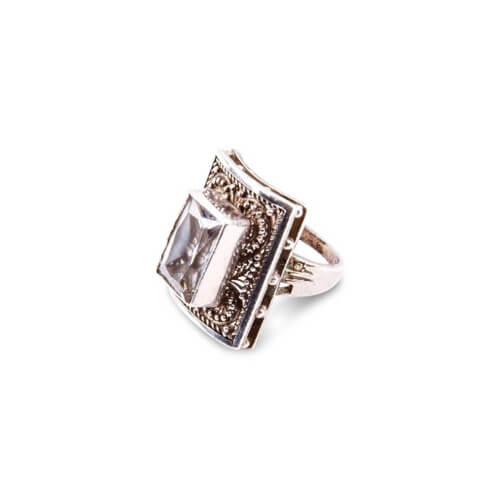 Изображение Женское кольцо с филигранью
