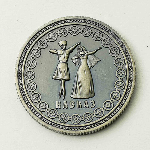 Изображение Монета сувенирная Кавказ золото