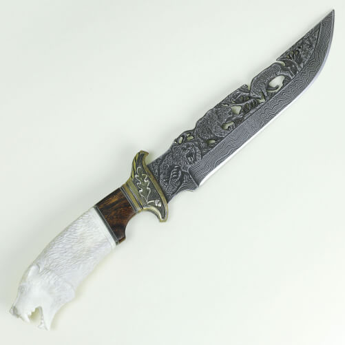 Изображение «Авторский нож Хищник с рукоятью из рога»