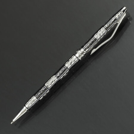 Изображение «Серебряная ручка Кубачи с чернью 3»
