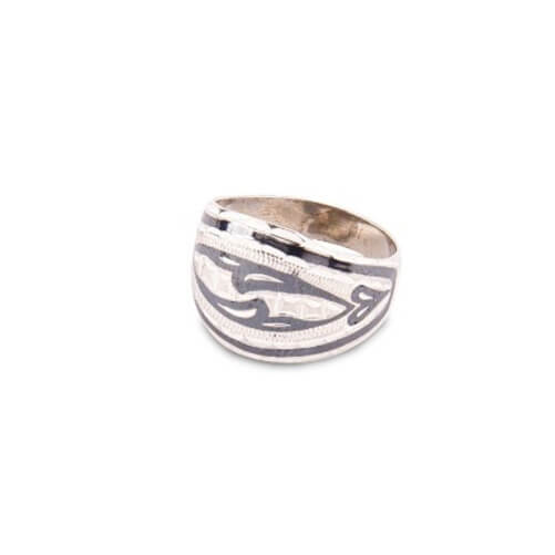 Изображение «Женское кубачинское кольцо из серебра»
