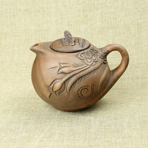 Изображение Керамический чайник Цветы