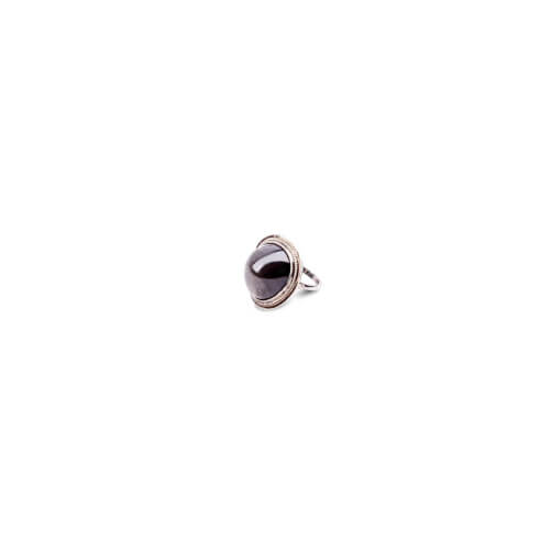 Изображение «Женское кольцо с обсидианом»