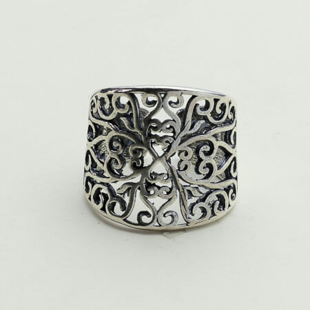 Изображение «Женское этническое кольцо из серебра»