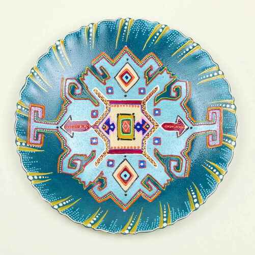 Изображение Тарелка настенная Табасаранский ковер средняя