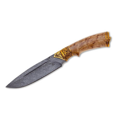 Изображение «Нож Леопард дамасская сталь»