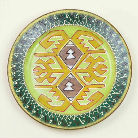 Изображение «Тарелка настенная Кайтагская вышивка малая 2»