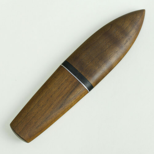 Изображение «Нож из дерева с дамасской сталью кинжальный»